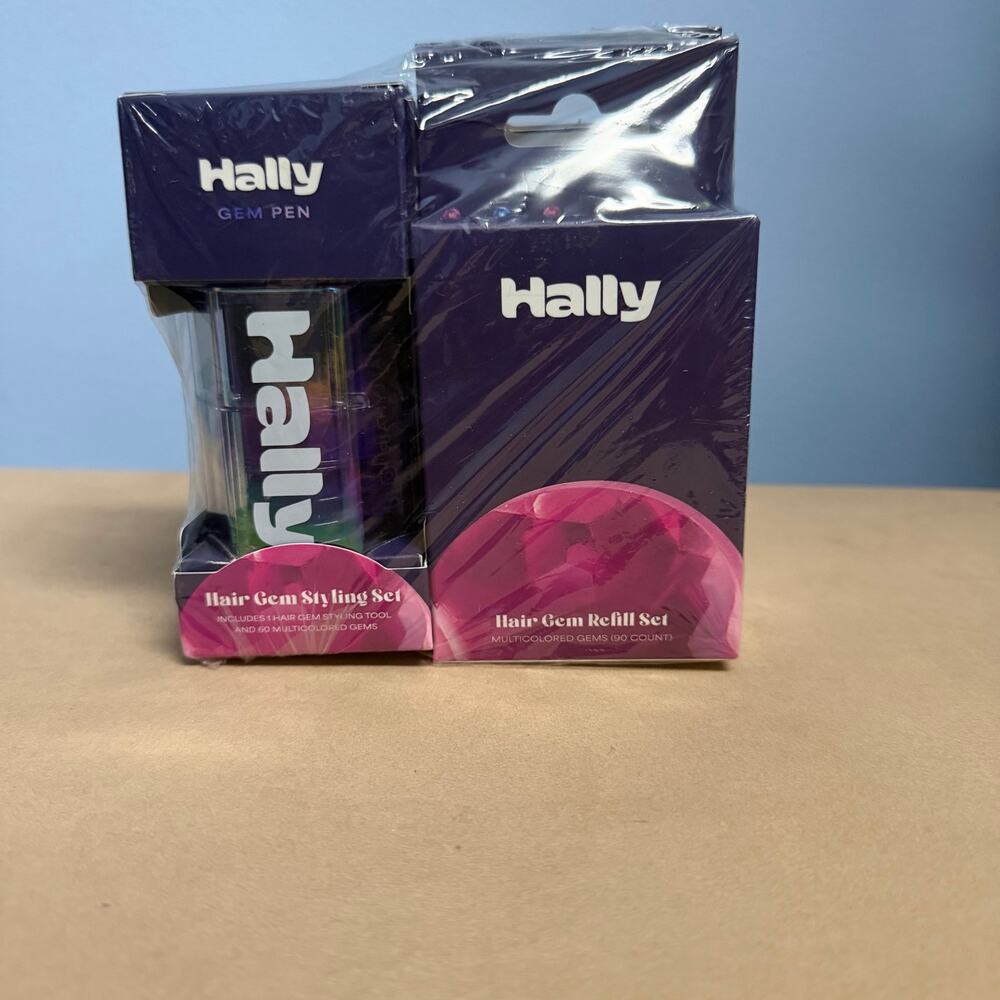 Hally Gem Pen w/240 multi colored hair gems -New in box